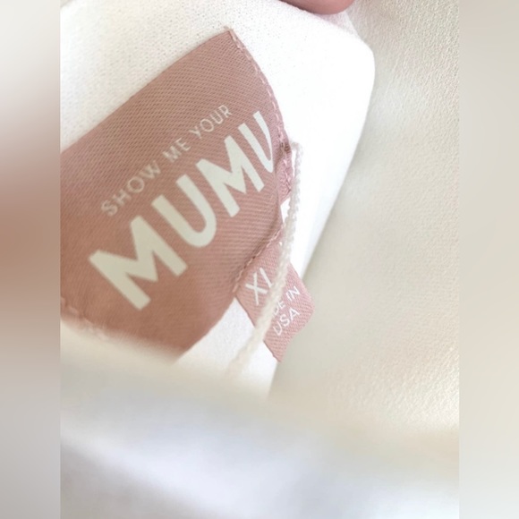 Show Me Your Mumu Paris Gown in White Stretch XL - Picture 8 of 8